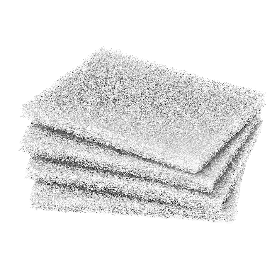 Soft fiber pads for smoothing ski bases