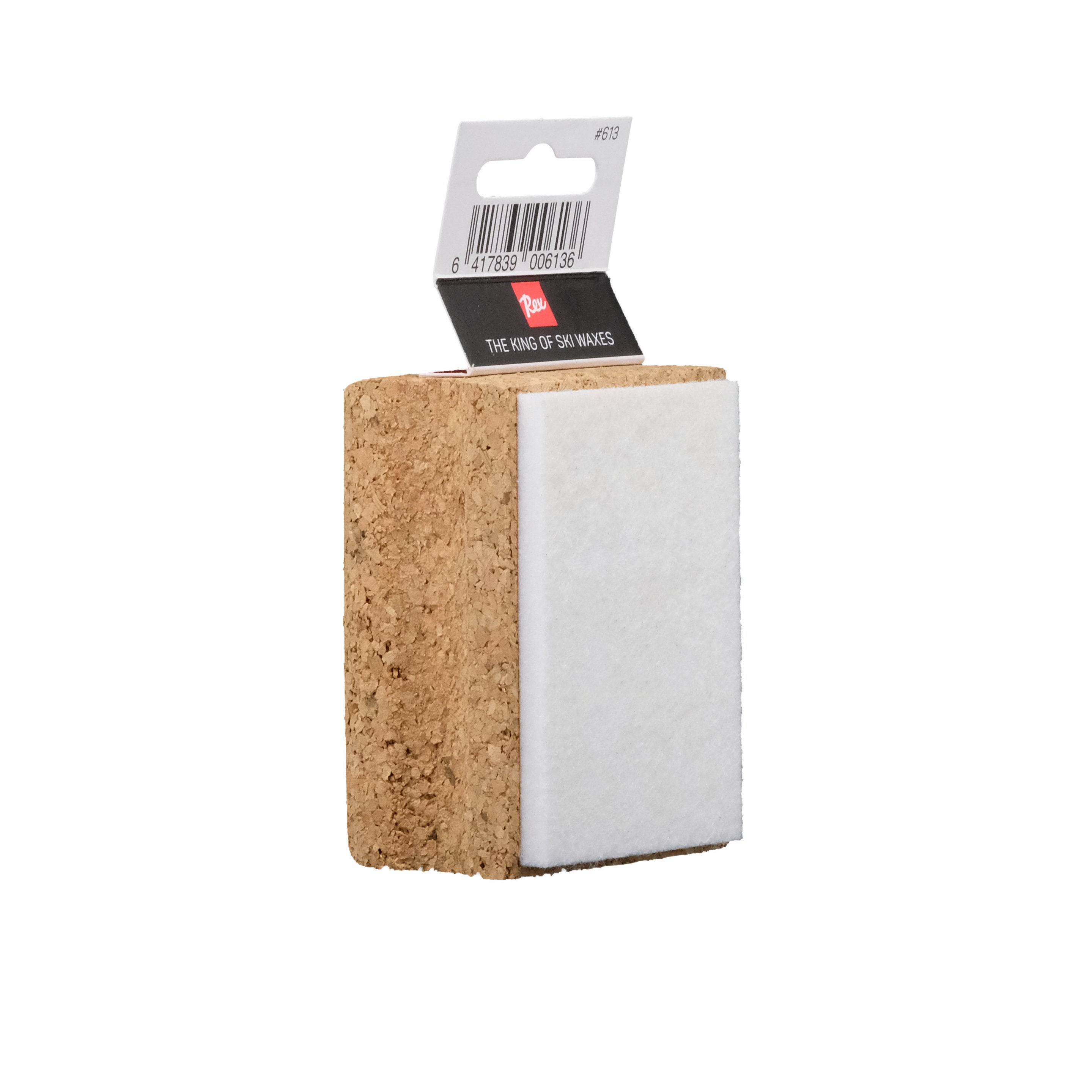 Cross country ski glide wax buffing felt cork