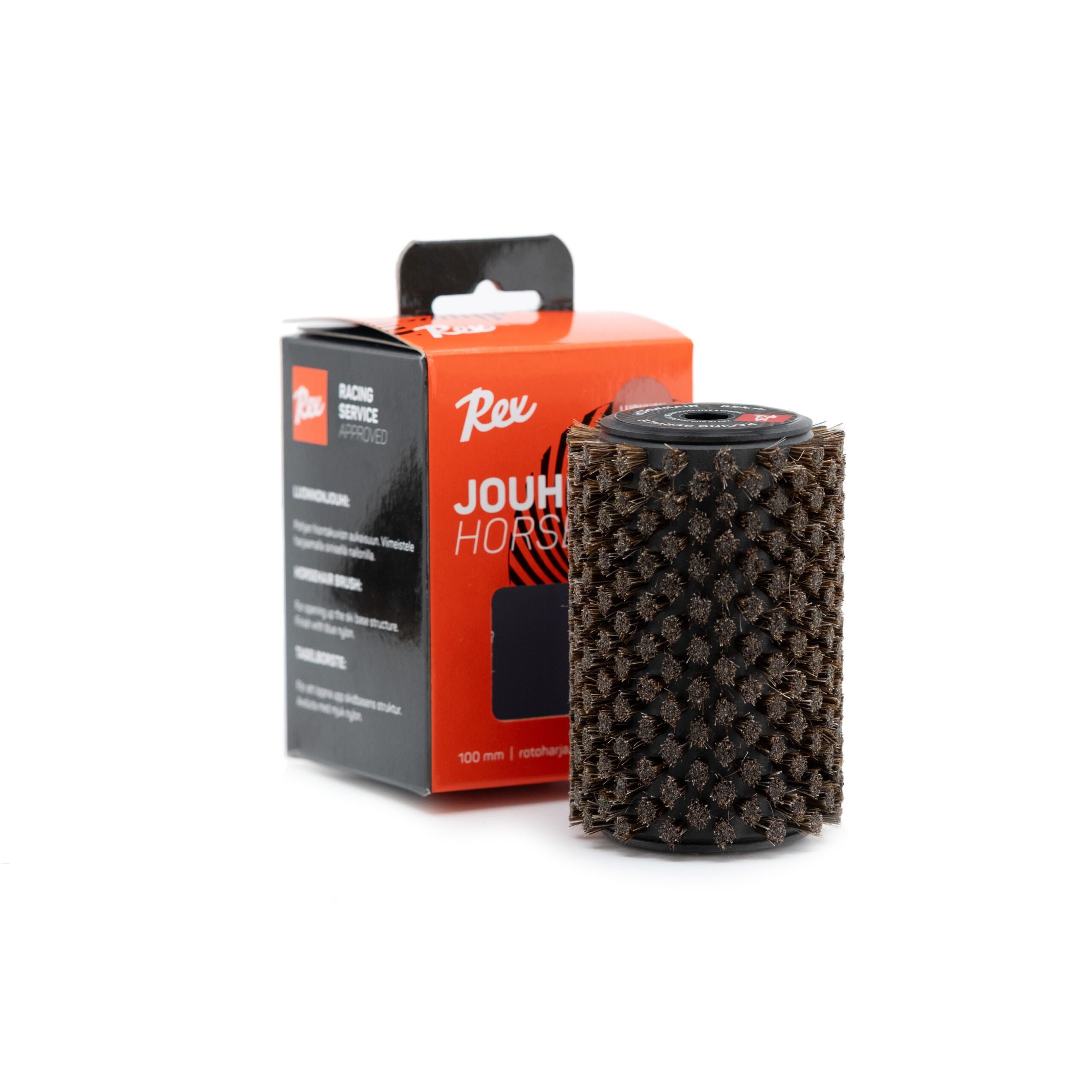 cross country skiing horsehair brush